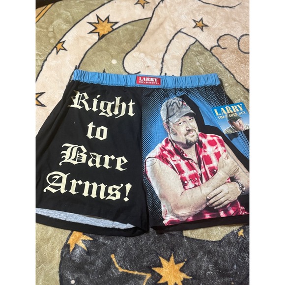 Larry The Cable Guy Mens Boxer Shorts L (36/38) Git-R-Done Right To Bare Arms - Picture 1 of 4